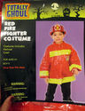 Totally Ghoul Red Fire Fighter  Boys Costume Hallo