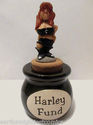 Harley Davidson Fund  Biker Chick Jar Ceramic Bank