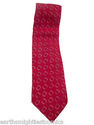 Vintage Solid Red Maroon Necktie Classic 50.5" Tie