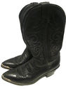 Laredo Mens Cowboy Boots Black Leather Western Sni