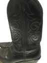 Laredo Mens Cowboy Boots Black Leather Western Sni