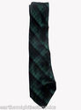 Vintage Green Black Silk Necktie Skinny tie