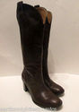 Franco Sarto Brown Leather Boots Size 10 M Women