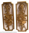 2 Homco Musical Instrument Wall Hangings Decor