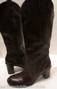 Franco Sarto Brown Leather Boots Size 10 M Women