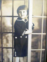 Antique Cabinet Photo Potrait Picture Child Toddle