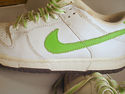 Nike Dunk Low (GS) Size 5 White / Green Womens Lim