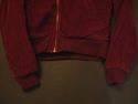 Womens Small Aeropostale Burgundy Red Corduroy Fur