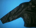 Wilsons Womans Leather Jacket Black Short Vintage 