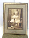 Antique Cabinet Photo Potrait Picture Young Child 