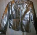 Silver Faux Leather Jacket Jaclyn Smith Silver Shi