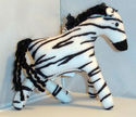 New Plush Zebra Stuffed Animal Black White Striped