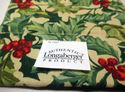 Longaberger American Holly Fabric Pattern Handle G