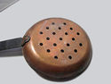 Vintage Copper Strainer Skimmer Forged Primitive K