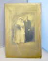 Antique Sepia Wedding Picture Portrait Cabinet Pho