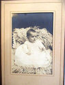 Antique Cabinet Photo Potrait Picture Young Child 