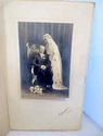 Antique Sepia Wedding Portrait Cabinet Photo Pictu