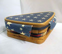 Longaberger Woodcrafts American Flag Inaugural Bas