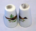 Vintage Salt and Pepper Shakers Pheasant Design Ja