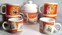 Campbell's Soup Tureen w Ladle Bowl Cups 2003 Mugs