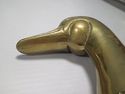 Pair Brass Duck Head Book Ends 2 Bookends Gold Met