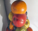 Fruit Basket Bowl Sculpture Stoneware Kitchen Room