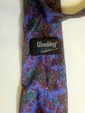 Vintage Wembley Blue Necktie Neck Tie Paisley Silk