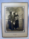 Antique Picture Newlywed Couple Potrait Cabinet Ph