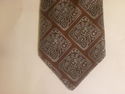 Vintage Necktie Neck Tie Mens Browns Wide Brown Si