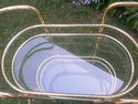 Mid Century Modern Brass Tea Serving Cart Hollywoo