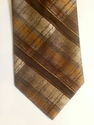 Wembley Tie Brown Necktie Neck Mens Wide Striped 5