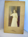 Antique Sepia Picture Potrait Single Lady Adult Wo