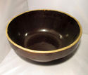 Large Stoneware Round Brown Glazed Bowl Food Mixin