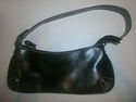 Nine West Handbag Black Purse Faux Leather Bag Hob