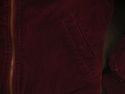 Womens Small Aeropostale Burgundy Red Corduroy Fur