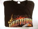 Harley Davidson T-Shirt Mens XXL 2XL Black Short S