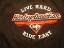 Harley Davidson Denim Jean Jacket Mens Medium Blac