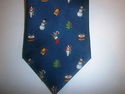 Silk Christmas Tie Navy Blue Drums Toy Soldiers Sn