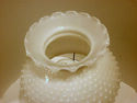 Hobnail Lamp Milk Glass Shade Hurricane Electric F