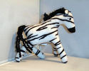 New Plush Zebra Stuffed Animal Black White Striped