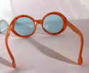 Vintage Tortoise Shell Sunglasses Glasses Orange B