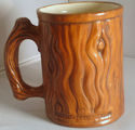 Walt Disney World Ceramic Mug Cup Wood Grain Coffe