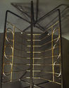 Magazine Rack Mid Century Modern Vtg Metal Retro H