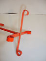 Vintage Metal Mug Rack Orange Lot 6 milk glass mug