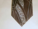 Vintage Christian Dior Mens Necktie Brown Light Bl