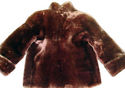  Vintage Brown Mouton Lamb Fur Coat Womens Jacket 