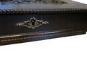 Vintage Antique English Wooden Jewelry Trinket Box