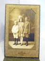 Antique Cabinet Photo Picture Potrait Sepia Young 