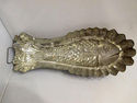 Antique Vintage Koi Fish Tin Lined Food Mold Unmar