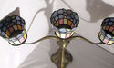 Partylite Candelabra 3 Stained Glass Candle Holder